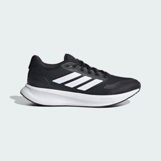 【adidas 愛迪達】慢跑鞋 女鞋 運動鞋 緩震 RUNFALCON 5 WIDE W 黑白 IE0556