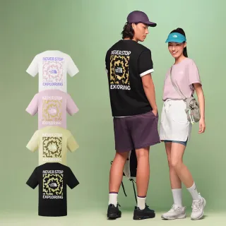 【The North Face】線上獨家款｜北面男女款百搭透氣LOGO短T (多款任選)