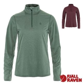 【Fjallraven】小狐狸 女 Abisko Day Hike Half Zip 吸濕排汗拉鍊半開襟立領長袖休閒T恤/ 14600281