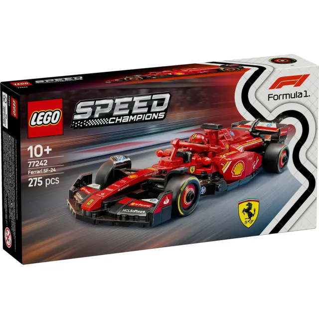 【LEGO 樂高】極速賽車系列 77242 法拉利SF-24 F1賽車 & Editions 43022 Hamilton 頭盔