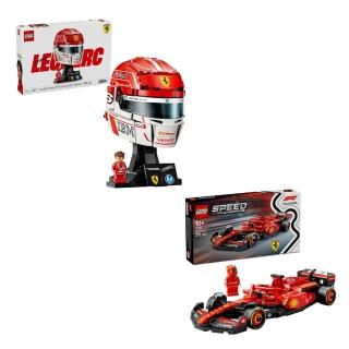 【LEGO 樂高】極速賽車系列 77242 法拉利SF-24 F1賽車 & Editions 43014 Leclerc 頭盔