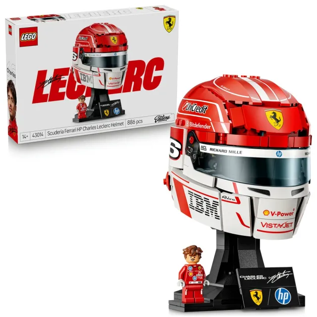 【LEGO 樂高】極速賽車系列 77242 法拉利SF-24 F1賽車 & Editions 43014 Leclerc 頭盔