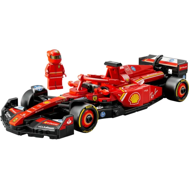 【LEGO 樂高】極速賽車系列 77242 法拉利SF-24 F1賽車 & Editions 43014 Leclerc 頭盔