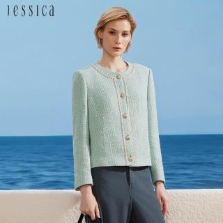 【JESSICA】百搭清新圓領小香風外套262004