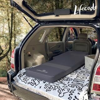 【LIFECODE】《3D TPU》單人車中床/異形充氣睡墊-冷灰