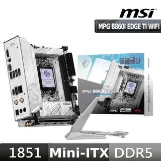 【MSI 微星】MPG B860I EDGE TI WIFI主機板