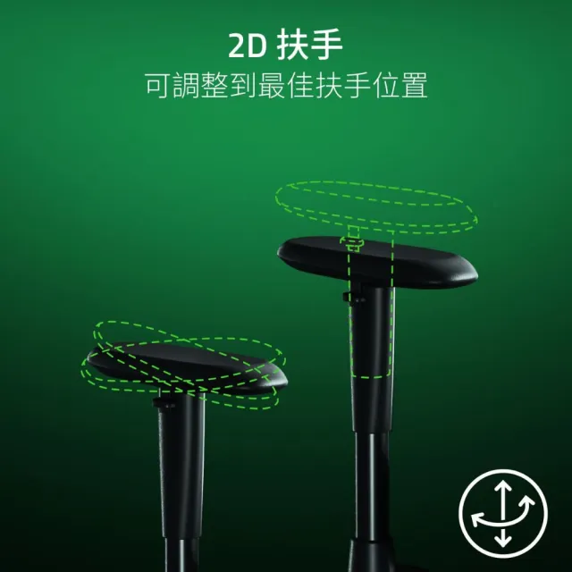 【Razer 雷蛇】ISKUR V2 X 人體工學 電競椅/電腦椅/椅子(黑綠/需自行組裝)