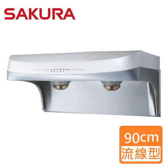 【SAKURA 櫻花】渦輪變頻_雙效除油除油煙機_90公分(DR3882BSXL原廠保固)