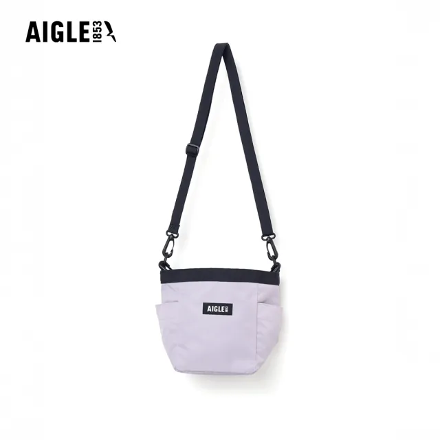 【AIGLE】3L 防潑小側背束口包｜AG-5P513A117 灰綠(防水包 斜背包 防潑水斜背包 水桶包)
