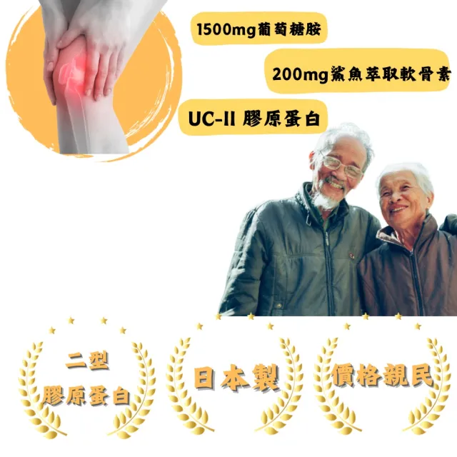 【日本FINE JAPAN】UC-II葡萄糖胺鯊魚雙效軟骨素(250粒/瓶)