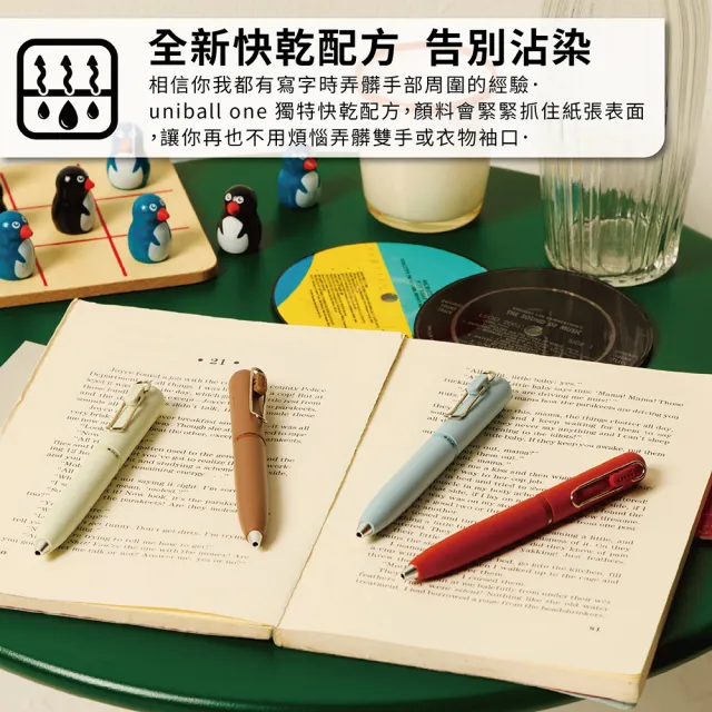 【uni】uniball one 3 旋轉換色濃墨鋼珠筆 0.38/0.5mm