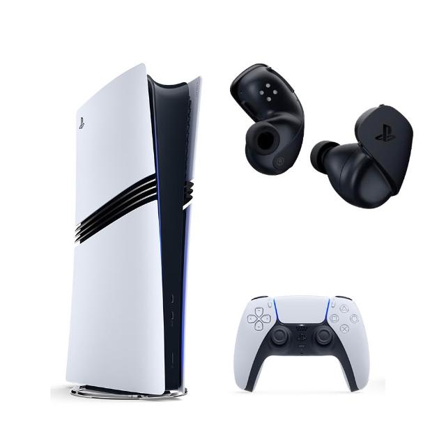 【SONY 索尼】PS5 Pro 遊戲主機+《PS5 PULSE Explore 無線耳塞式耳機(午夜黑)》