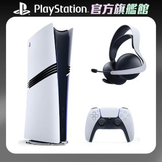 【SONY 索尼】PS5 Pro 遊戲主機+《PS5 PULSE Elite無線耳機組(經典白)》