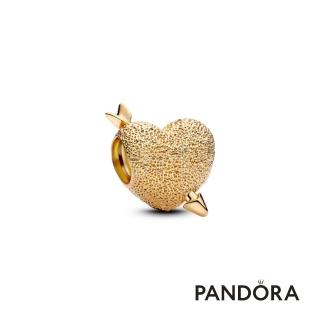 【Pandora 潘多拉】邱位元之心串飾-飾品/情人節禮物/生日禮/鍍14k金
