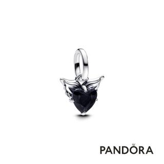【Pandora 潘多拉】心之羽翼迷你吊飾-飾品/情人節禮物/生日禮/純銀