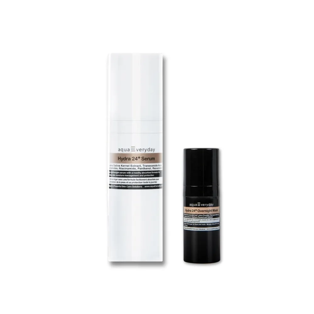 【aquaEveryday】水光24+ 植潤精華組(植潤精華50ml+全能凍膜10ml)