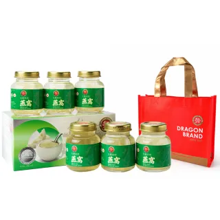 【Dragon Brand 龍標燕窩】高級官燕無糖燕窩 75g x6瓶裝（盒） 新加坡製造原裝進口 母親節禮盒送禮首選