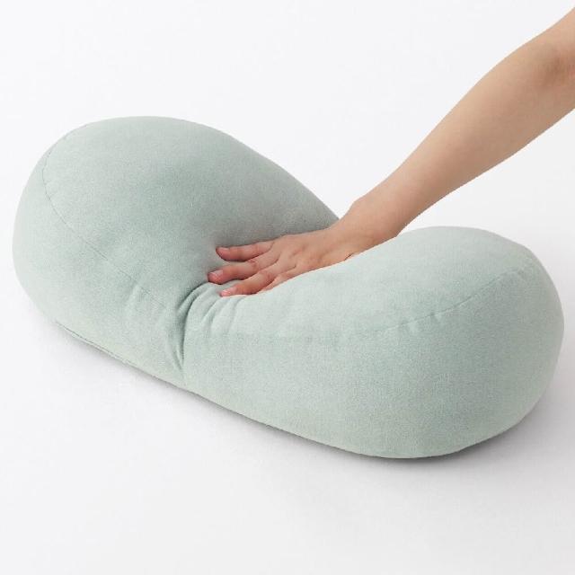 【MUJI 無印良品】柔軟多用途靠枕/迷你(墨灰/藍色/淺米/粉橘/淡綠)