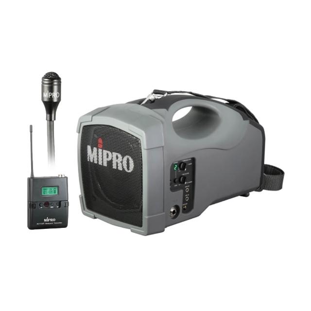 【MIPRO】MA-101B(UHF迷你型無線喊話器+1領夾式麥克風)