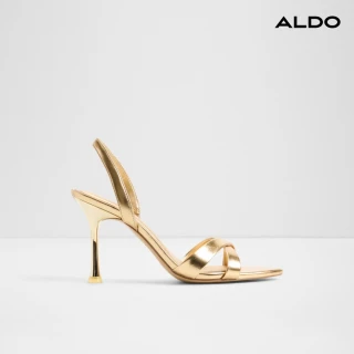 【ALDO】ELERA-極簡交叉細帶高跟涼鞋-女鞋(金色)