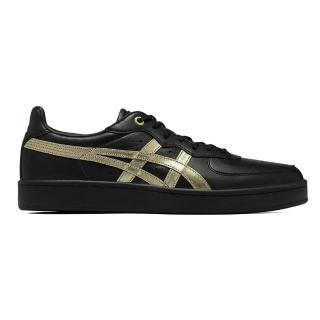 【Onitsuka Tiger】鬼塚虎-黑底金虎爪紋 GSM SD(1183C630-001)休閒鞋
