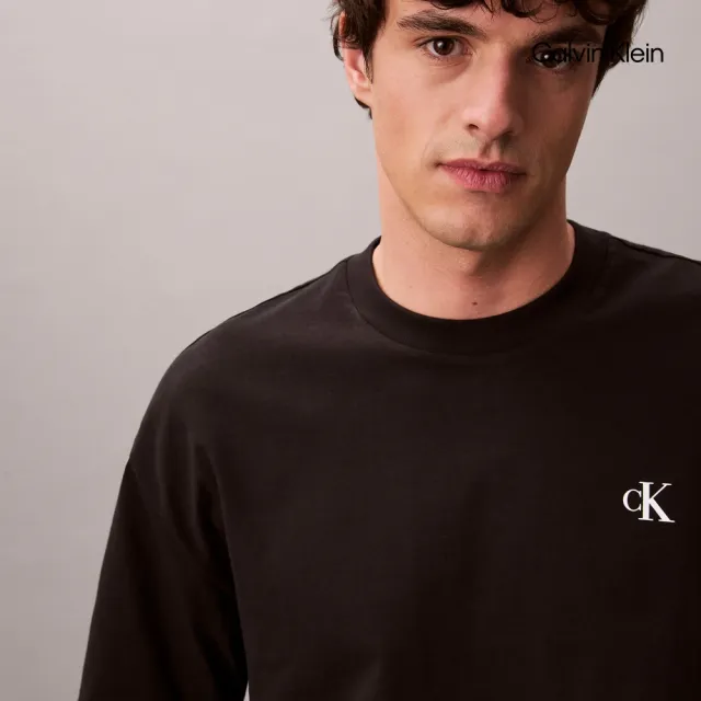 【CALVIN KLEIN】官方旗艦館CK 超寬版重磅 T 恤_黑色