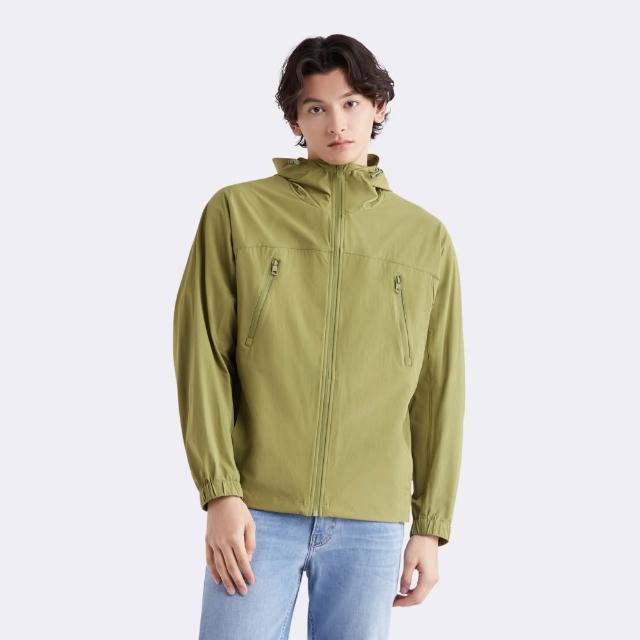 【CALVIN KLEIN】官方旗艦館CK 防紫外線連帽外套_綠色