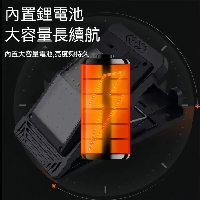 太陽能充電光控感應自動開關電子燈 夾式大容量防雨防雷照明燈-3入