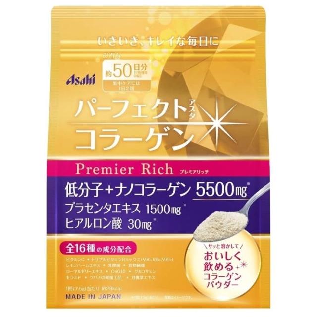 【ASAHI 朝日】超值膠原蛋白粉-頂級黃金尊爵版378g(50日份/包)