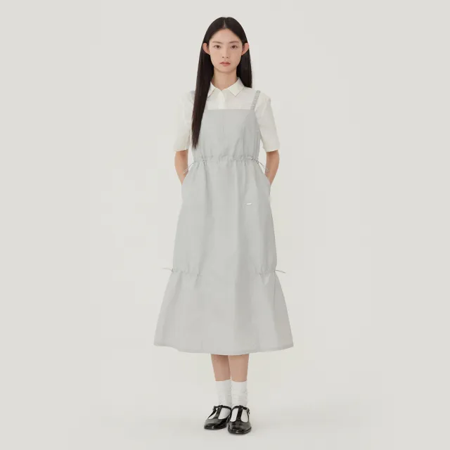 【COVERNAT】官方旗艦館 女款層次感無袖洋裝(WMS洋裝 YOON JI同款 黑/淺灰色)