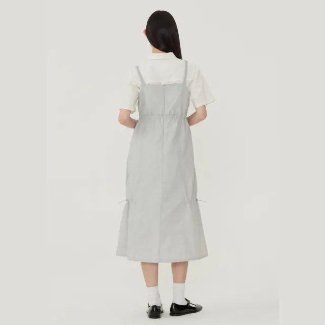 【COVERNAT】官方旗艦館 女款層次感無袖洋裝(WMS洋裝 YOON JI同款 黑/淺灰色)