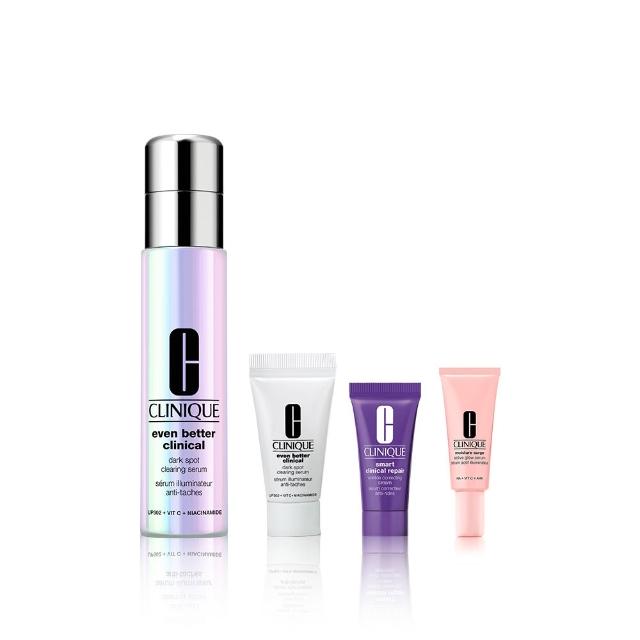 【CLINIQUE 倩碧】超激光淡斑精粹PRO入門組(超激光勻淨白淡斑精華PRO 30ml/美白淡斑精華推薦)