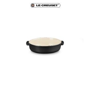 【Le Creuset】瓷器西班牙小菜盤14cm(沉靜黑-無盒)