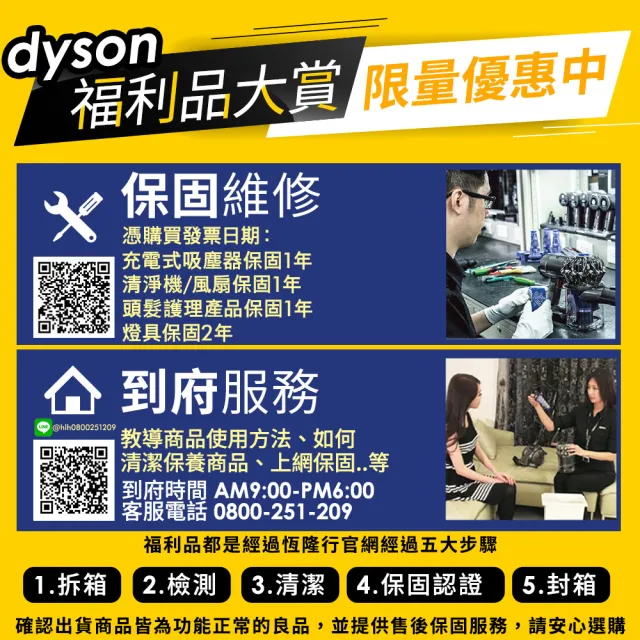 【dyson 戴森】限量福利品 V12 Detect Slim Fluffy SV46 強勁輕量智慧無線吸塵器 光學偵測