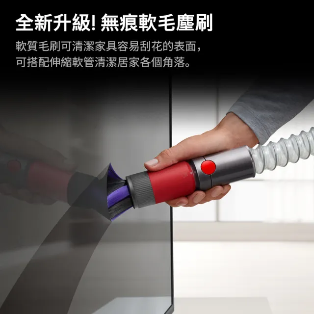 【dyson 戴森】限量福利品 V12 Detect Slim Fluffy SV46 強勁輕量智慧無線吸塵器 光學偵測