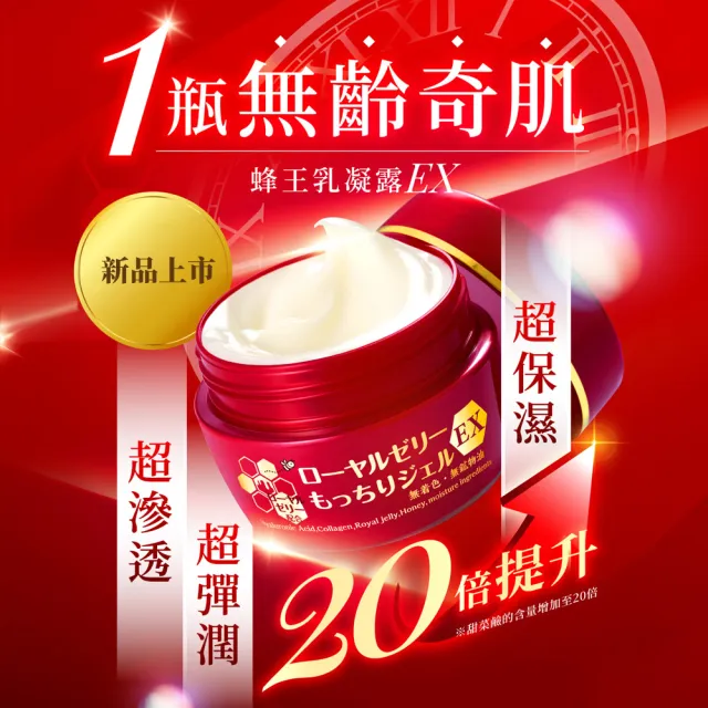 【OZIO 歐姬兒】★特談升級版凍齡蜂王乳凝露EX1入(贈乳霜20g*1/抗老/保濕)