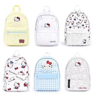 【HELLO KITTY】可愛滿版印花造型多分層輕便休閒後背包-多款可選