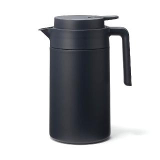 【MUJI 無印良品】方便清洗保溫保冷壺/1.3L(黑/灰米)
