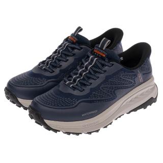 【SKECHERS】男鞋 戶外越野系列 越野鞋 SWITCH BACK - WATERPROOF 全防水設計 (237684NVY)