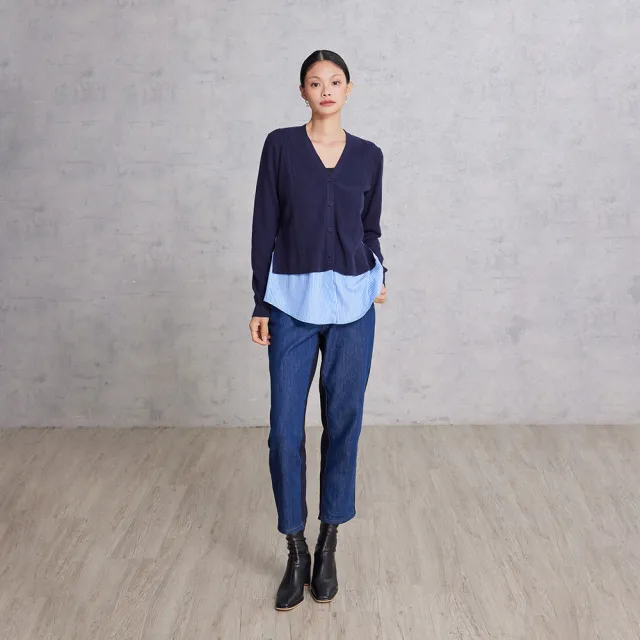 【giordano ladies】25FW 撞色牛仔褲(02425510)