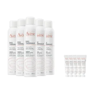【Avene 雅漾】官方直營 活泉水穩膚噴霧300mlx5入組(保濕化妝水/舒緩乾癢敏弱)_母親節超值組