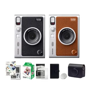 【FUJIFILM 富士】Instax Mini EVO 混合式數位拍立得相機 原廠公司貨(專用皮套40張底片相冊..豪華組)