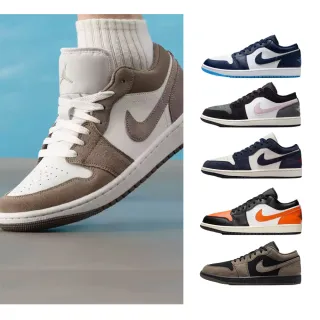 【NIKE 耐吉】運動鞋 休閒鞋 喬丹 低筒 AIR JORDAN 1 LOW 男鞋 藍白黑紅 AJ1 低 多款(553558-040&)