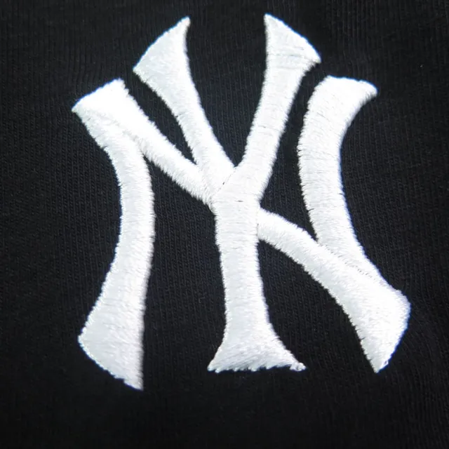 【FANATICS】MLB短袖上衣 紐約洋基隊 刺繡LOGO T恤 (MLBTS500001BK1黑)