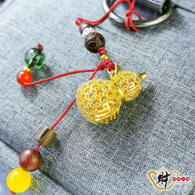【財神小舖】天賜福祿 金葫蘆吊飾(已開光 鬼月 中元普渡 除厄納福 吸金擁富)