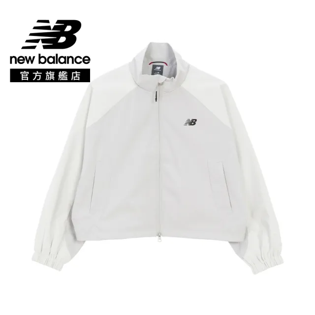 【NEW BALANCE】NB 撞色風衣外套_女性_卡其/灰色_WJ61B2PYGYM_WJ61B2PYSOT(亞版 版型正常)