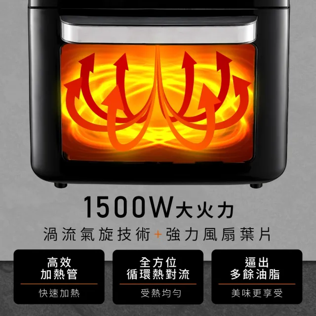 【KINYO】旋風智能氣炸烤箱 AFO-605 氣炸烤箱 氣炸鍋 智能觸控氣炸鍋 烤箱 不沾塗層 多功能氣炸鍋