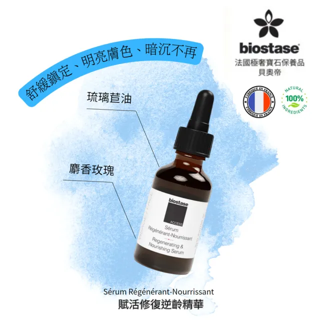 【biostase 貝奧帝】逆齡修復青春精華(修復;年輕;青春;舒緩;鎮定;明亮;暗沉;提亮;細紋)
