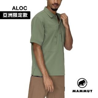 【Mammut 長毛象】Free Friday Pullover Shirt AF 日系防潑水休閒短袖POLO衫 沼澤綠 男款 #1015-01810