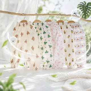 【TONYU 童嶼】兒童純棉防蚊褲 童裝輕薄透氣長褲 夏季防蚊防曬必備 男童女童居家外出都好穿 薄長褲